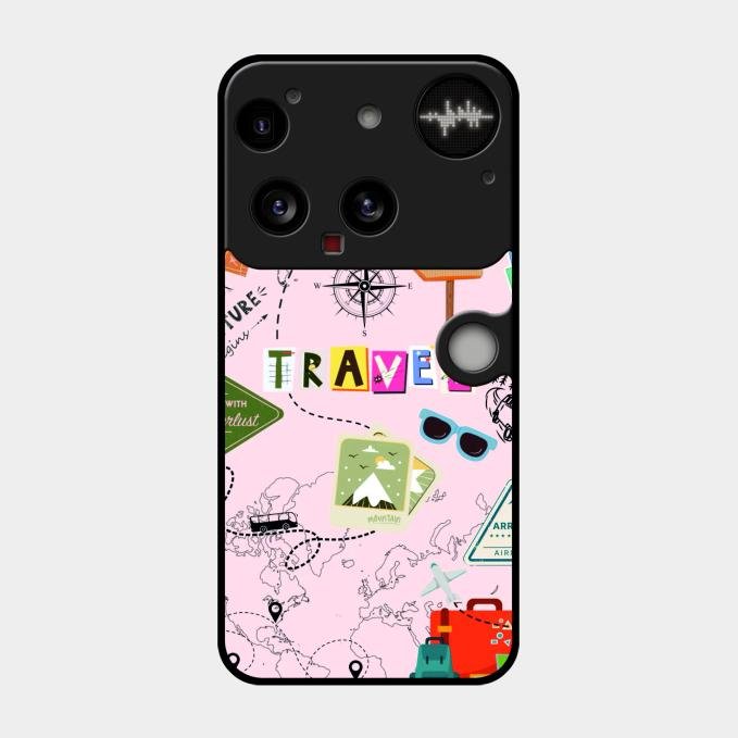 Travelogue Treasures Glass Case Cover For Nothing Phone 3 5G