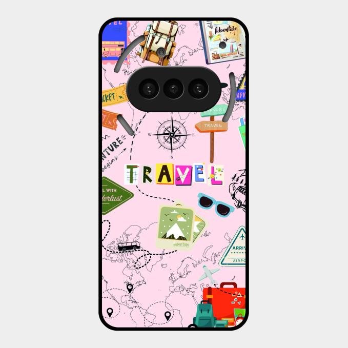 Travelogue Treasures Glass Case Cover For Nothing Phone 3A 5G