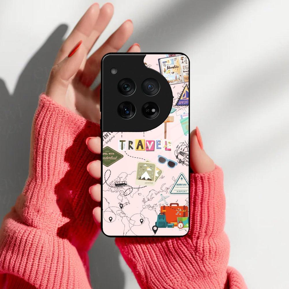 Travelogue Treasures Glass Case Cover For OnePlus - ShopOnCliQ