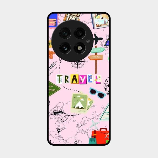 Travelogue Treasures Glass Case Cover For Oneplus 13 5G