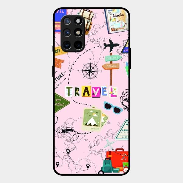 Travelogue Treasures Glass Case Cover For Oneplus 8T