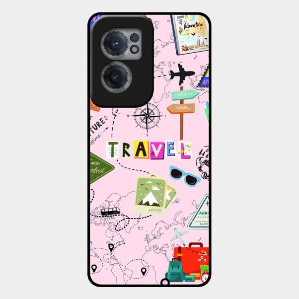 Travelogue Treasures Glass Case Cover For Oneplus Nord Ce 2 5G