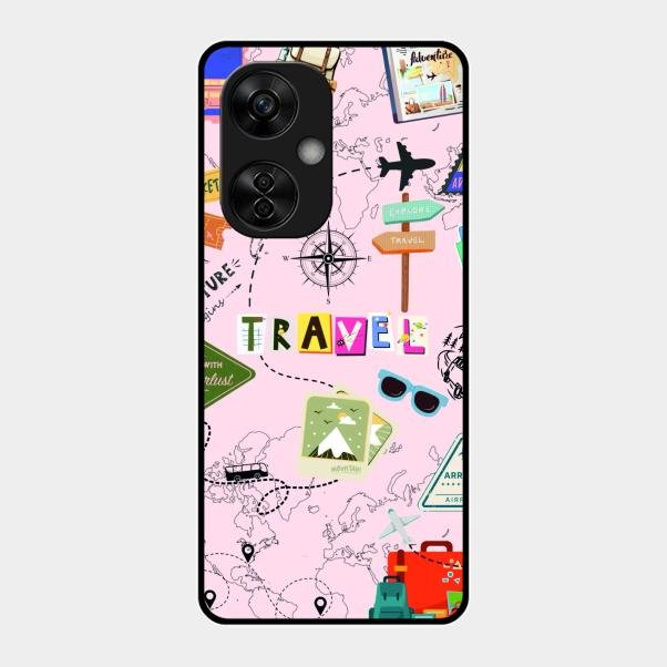 Travelogue Treasures Glass Case Cover For Oneplus Nord Ce 3 Lite 5G
