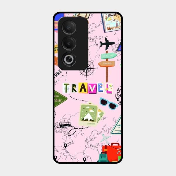 Travelogue Treasures Glass Case Cover For Oppo A3 Pro 5G