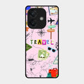 Travelogue Treasures Glass Case Cover For Oppo A3X 5G