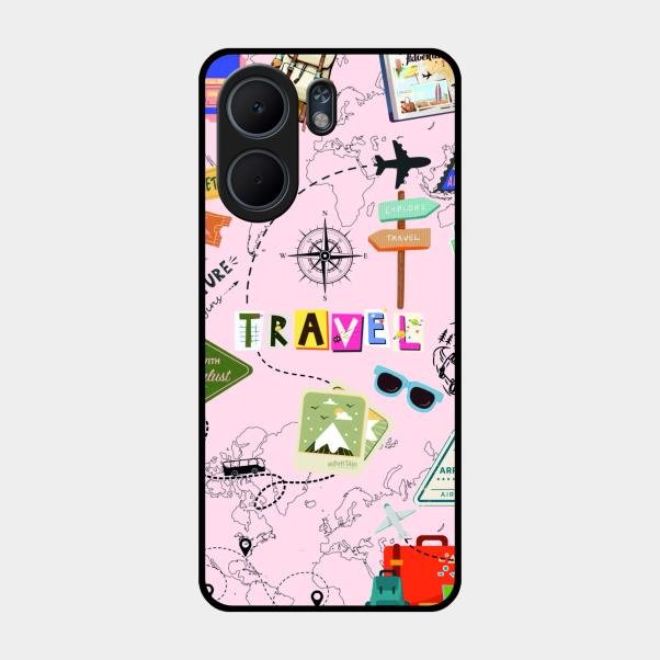 Travelogue Treasures Glass Case Cover For Oppo A5X 5G