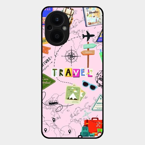 Travelogue Treasures Glass Case Cover For Oppo F21 Pro 5G