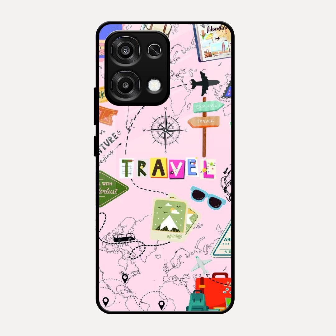 Travelogue Treasures Glass Case Cover For Oppo F31 5G