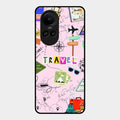 Travelogue Treasures Glass Case Cover For Oppo Reno 10 Pro 5G