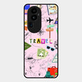 Travelogue Treasures Glass Case Cover For Oppo Reno 10 Pro Plus 5G