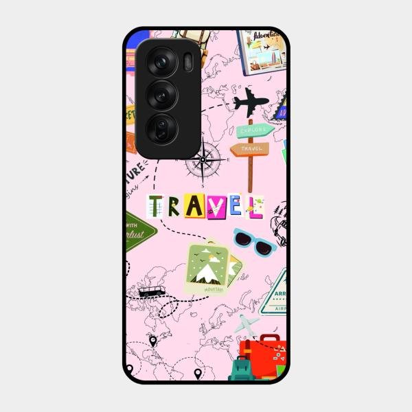 Travelogue Treasures Glass Case Cover For Oppo Reno 12 Pro 5G
