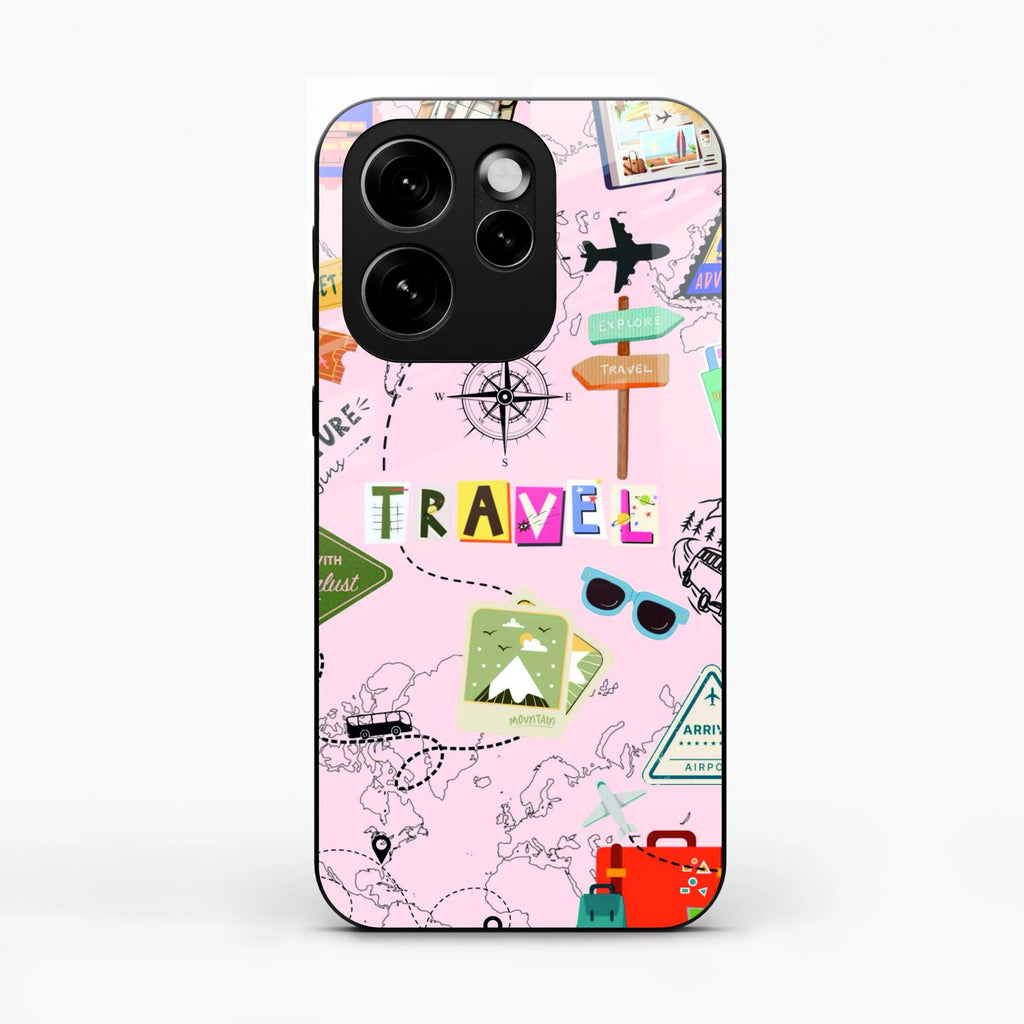 Travelogue Treasures Glass Case Cover For Oppo Reno 15C 5G