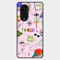 Travelogue Treasures Glass Case Cover For Oppo Reno 8T 5G