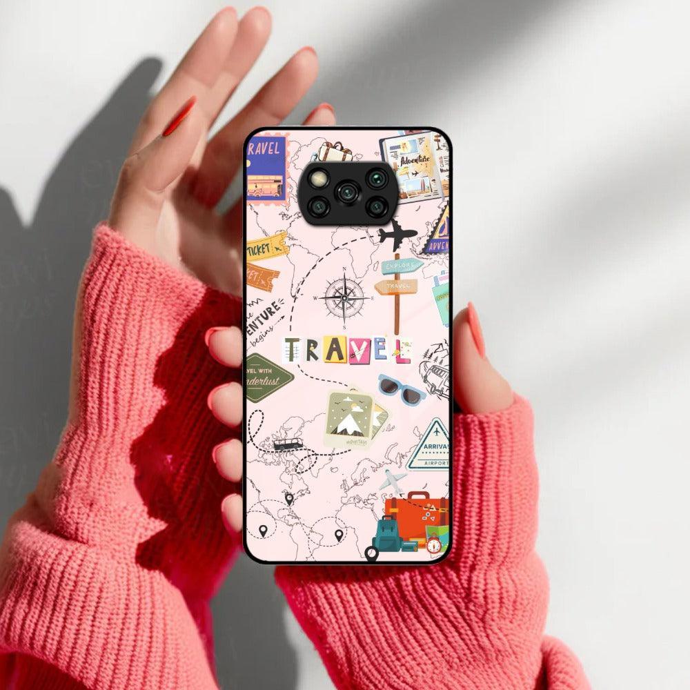 Travelogue Treasures Glass Case Cover For Poco - ShopOnCliQ