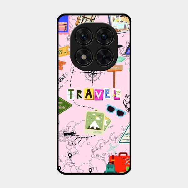 Travelogue Treasures Glass Case Cover For Poco X7 5G