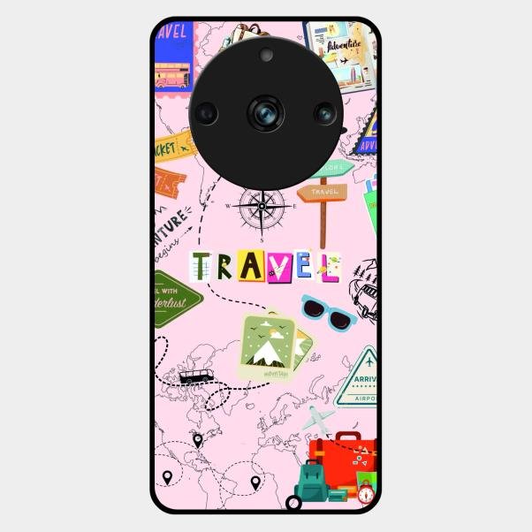 Travelogue Treasures Glass Case Cover For Realme 11 Pro Plus 5G