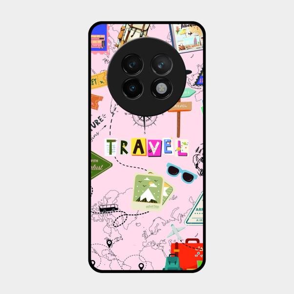 Travelogue Treasures Glass Case Cover For Realme 13 Plus 5G