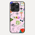 Travelogue Treasures Glass Case Cover For Realme 15T 5G