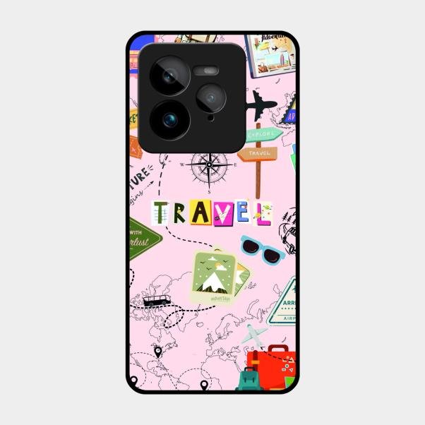 Travelogue Treasures Glass Case Cover For Realme Gt 7 Pro