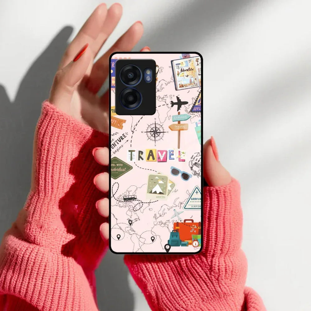 Travelogue Treasures Glass Case Cover For Realme/Narzo - ShopOnCliQ