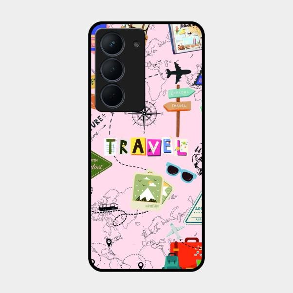 Travelogue Treasures Glass Case Cover For Realme Narzo 80X 5G