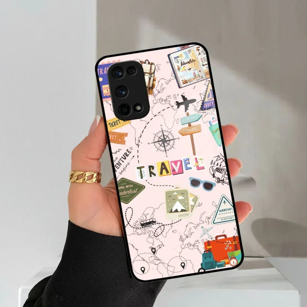 Travelogue Treasures Glass Case Cover For Realme/Narzo - ShopOnCliQ