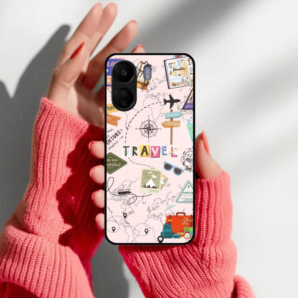 Travelogue Treasures Glass Case Cover For Redmi/Xiaomi - ShopOnCliQ