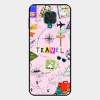 Travelogue Treasures Glass Case Cover For Redmi Note 10 Lite