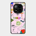 Travelogue Treasures Glass Case Cover For Redmi Note 14 Pro Plus 5G