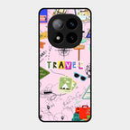 Travelogue Treasures Glass Case Cover For Redmi Note 14 Pro Plus 5G