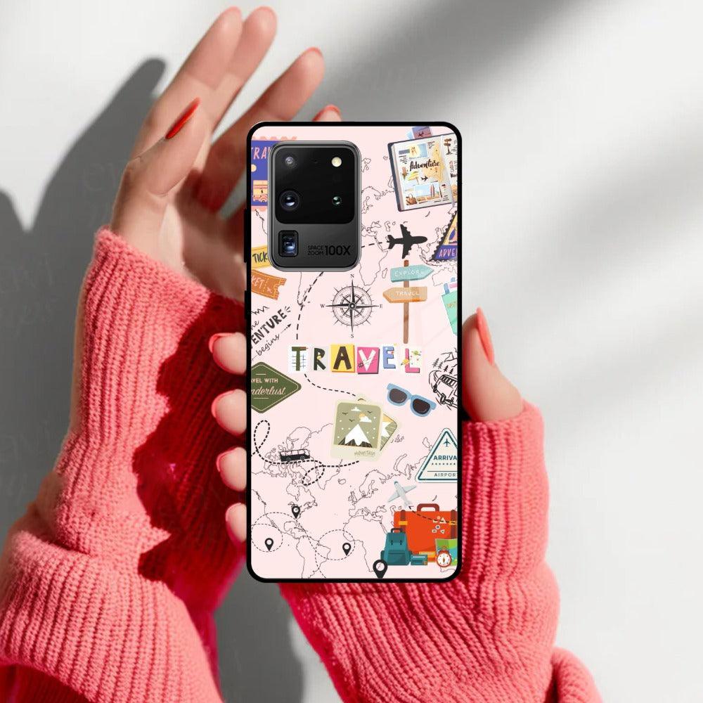 Travelogue Treasures Glass Case Cover for Samsung - ShopOnCliQ