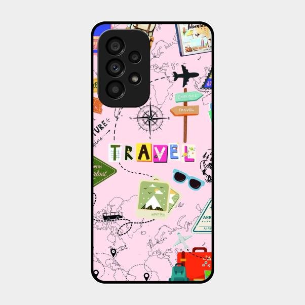 Travelogue Treasures Glass Case Cover For Samsung Galaxy A53 5G