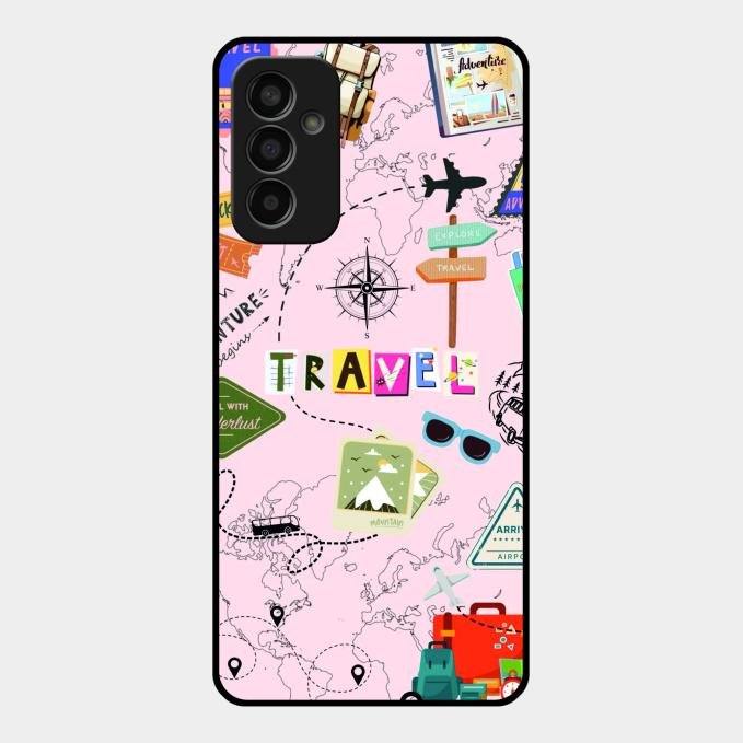 Travelogue Treasures Glass Case Cover For Samsung Galaxy F13
