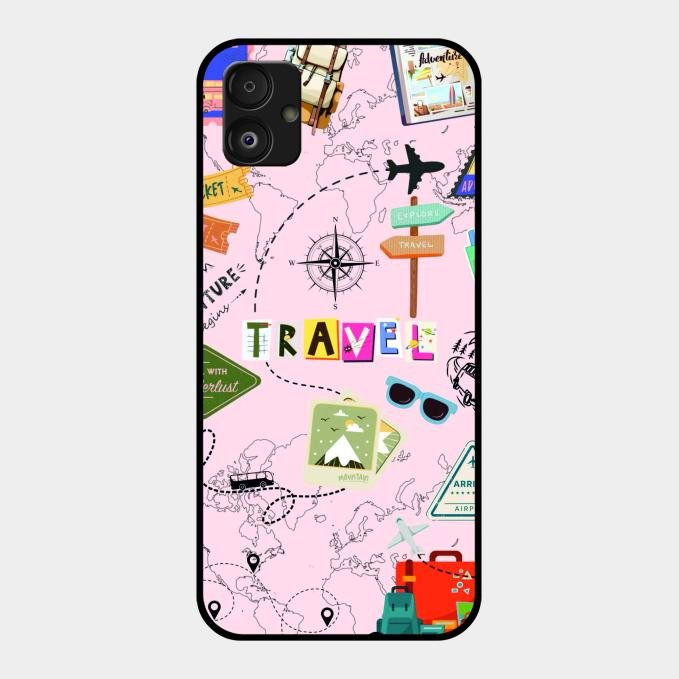 Travelogue Treasures Glass Case Cover For Samsung Galaxy F14 5G