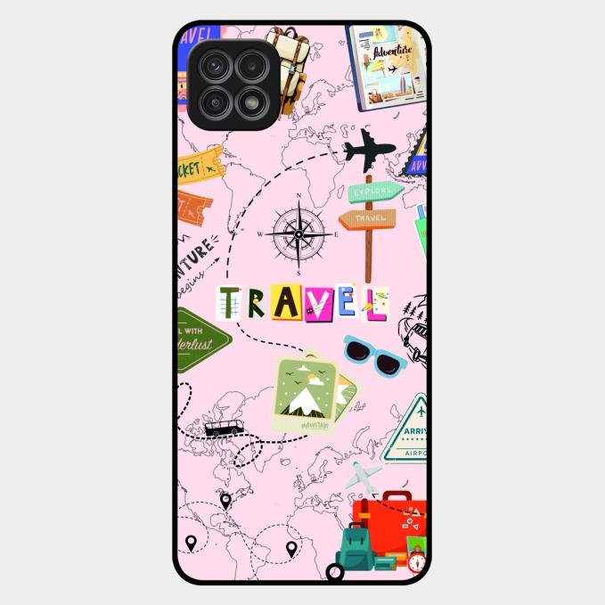 Travelogue Treasures Glass Case Cover For Samsung Galaxy F42 5G