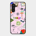 Travelogue Treasures Glass Case Cover For Samsung Galaxy M36 5G