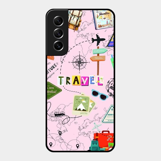 Travelogue Treasures Glass Case Cover For Samsung Galaxy S21 Fe 5G