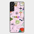 Travelogue Treasures Glass Case Cover For Samsung Galaxy S21