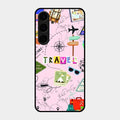 Travelogue Treasures Glass Case Cover For Samsung Galaxy S24 Plus 5G