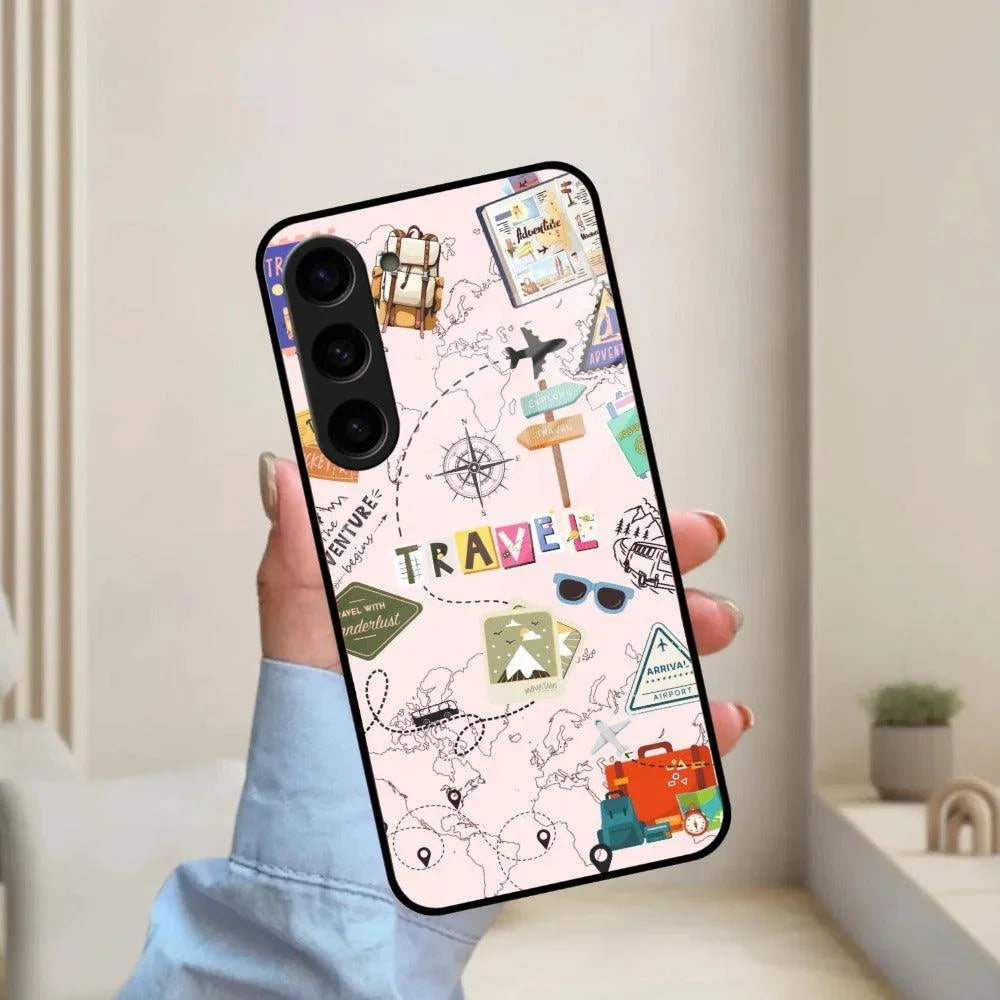 Travelogue Treasures Glass Case Cover for Samsung - ShopOnCliQ