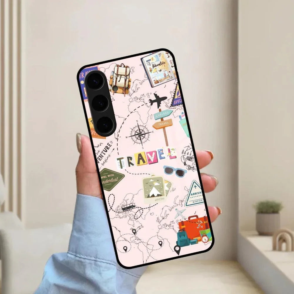 Travelogue Treasures Glass Case Cover for Samsung - ShopOnCliQ