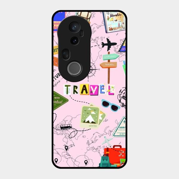 Travelogue Treasures Glass Case Cover For Vivo T4 Ultra 5G