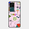 Travelogue Treasures Glass Case Cover For Vivo V30 5G