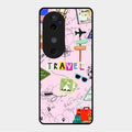 Travelogue Treasures Glass Case Cover For Vivo V40 5G