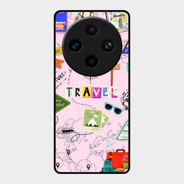 Travelogue Treasures Glass Case Cover For Vivo X100 Pro 5G
