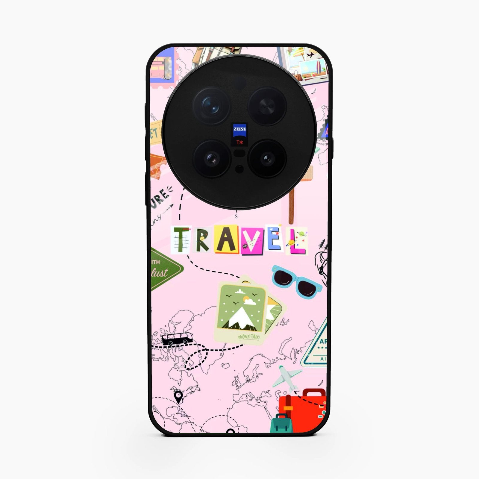 Travelogue Treasures Glass Case Cover For Vivo X300 Pro 5G