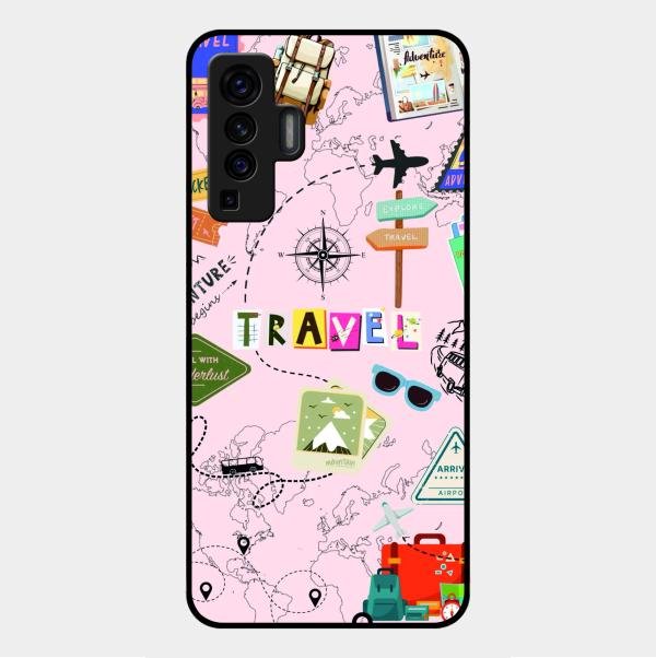 Travelogue Treasures Glass Case Cover For Vivo X50 5G