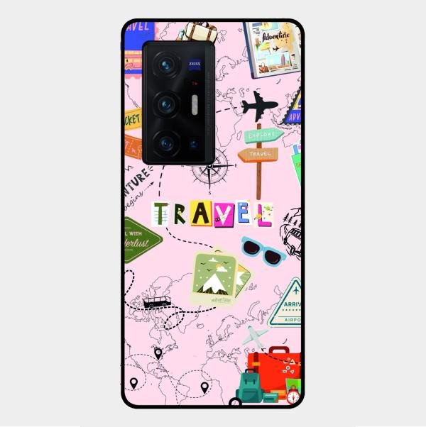 Travelogue Treasures Glass Case Cover For Vivo X70 Pro Plus 5G