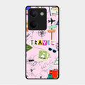 Travelogue Treasures Glass Case Cover For Vivo Y300 Plus 5G