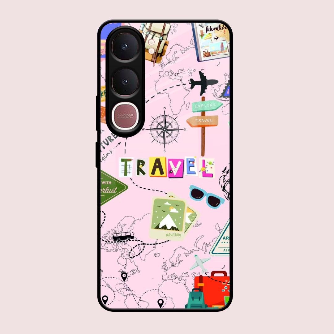 Travelogue Treasures Glass Case Cover For Vivo Y31 5G